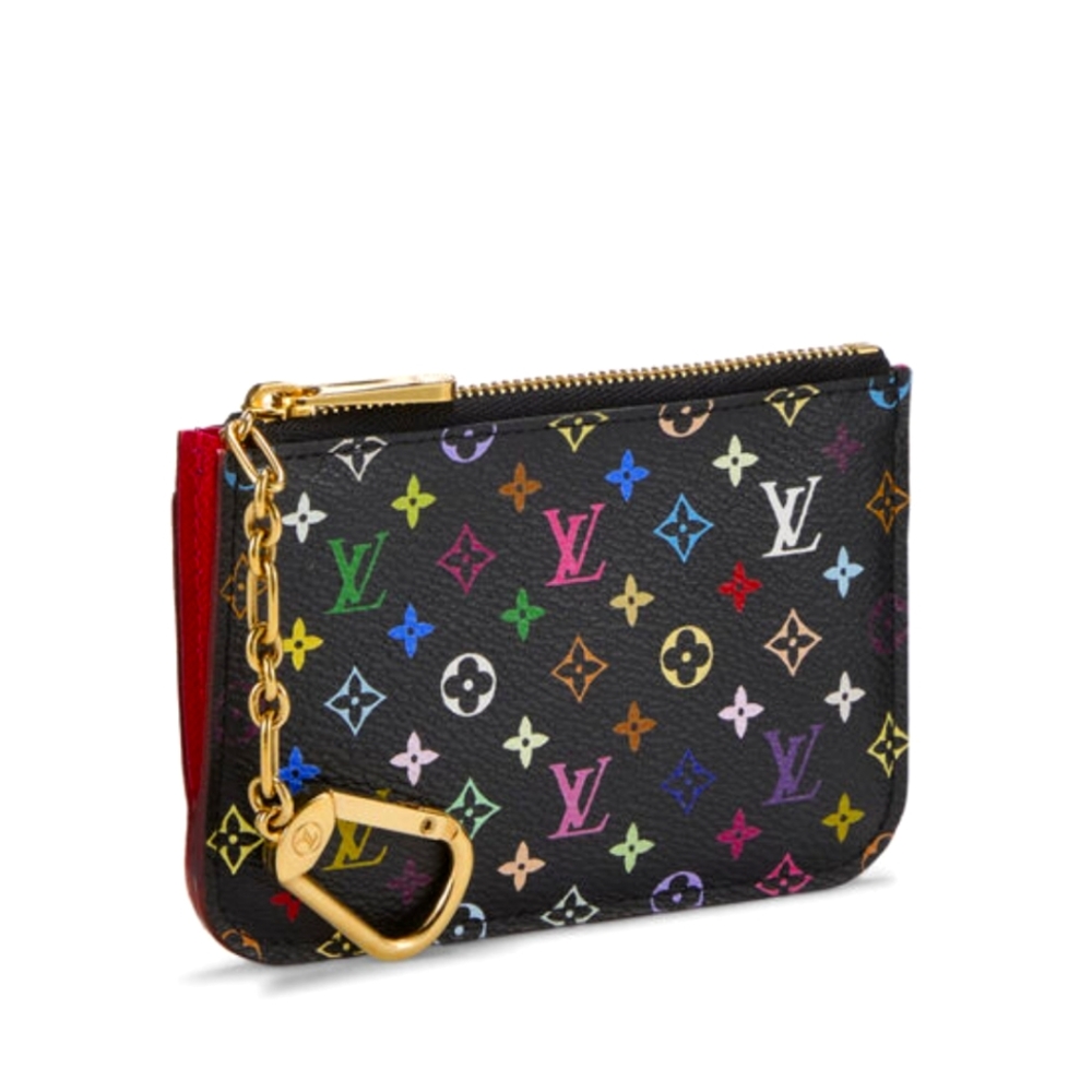 LV Takashi Murakami x Louis Vuitton Black Monoin Key Pouch Excellent Condition!! - Picture 3 of 15